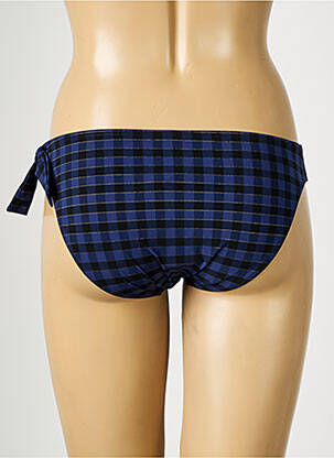 Bas de maillot de bain effet matière satinée culotte bleu SIMONE PERELE femme