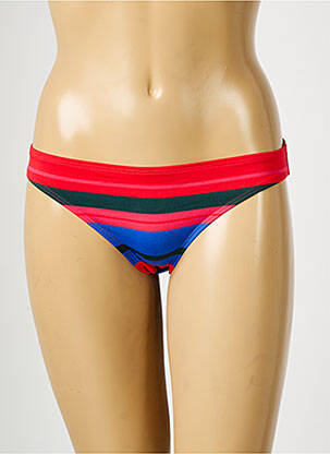 Bas de maillot de bain imprimé rayures culotte rouge SIMONE PERELE femme