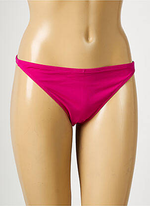 Bas de maillot de bain effet matière satinée culotte violet AUBADE femme