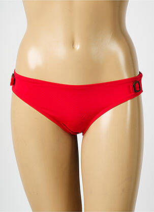 Bas de maillot de bain effet matière satinée culotte rouge SIMONE PERELE femme