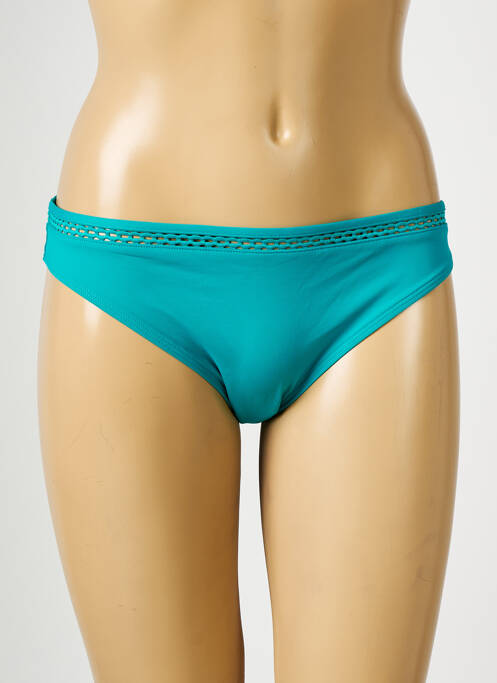 Bas de maillot de bain effet matière satinée culotte vert SIMONE PERELE femme