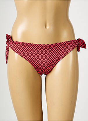 Bas de maillot de bain tissage satiné bikini rose SIMONE PERELE femme
