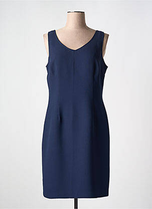 Robe mi-longue manches courtes manches courtes bleu JOSEPH RIBKOFF femme