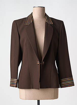 Blazer coupe cintrée marron BRUNELLA femme