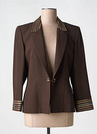 Blazer coupe cintrée marron BRUNELLA femme