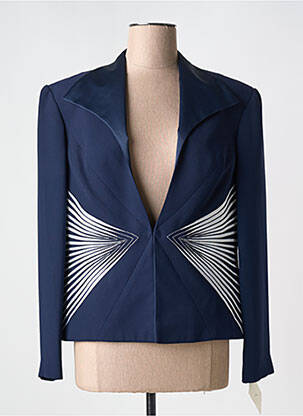 Blazer coupe cintrée bleu JOSEPH RIBKOFF femme