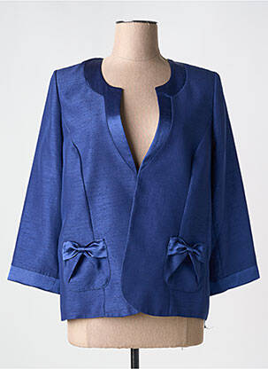Veste casual coupe droite bleu PARISIENNES femme