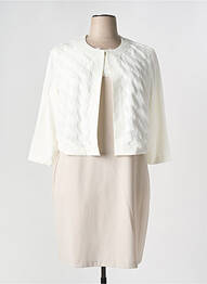 Ensemble robe fermeture zippée au dos beige DIVAS femme
