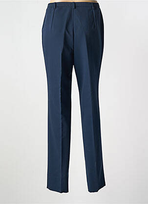 Pantalon droit taille élastique bleu CHRISTIAN MARRY femme