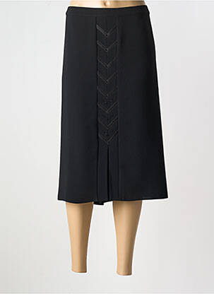 Jupe mi-longue noir FRANCE RIVOIRE femme