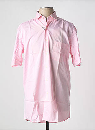 Chemise manches courtes rose PIERRE CARDIN pour homme