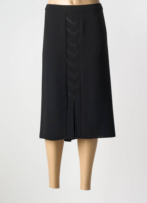 Jupe mi-longue noir FRANCE RIVOIRE pour femme