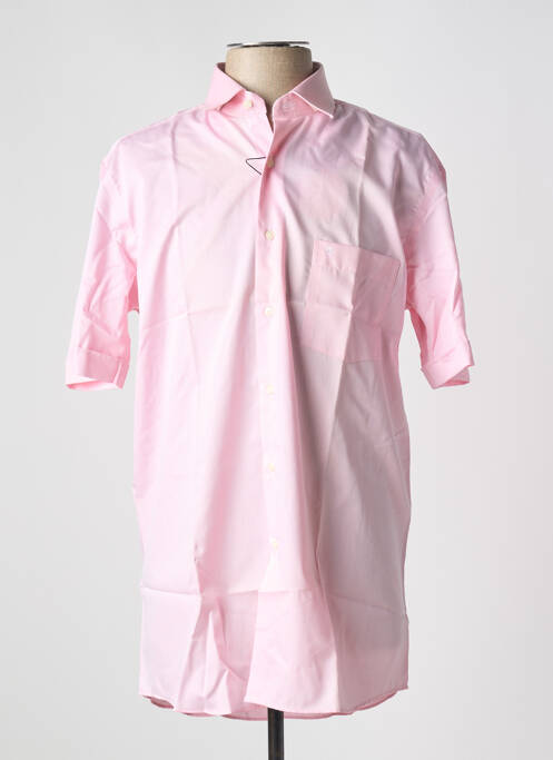 Chemise manches courtes rose PIERRE CARDIN pour homme