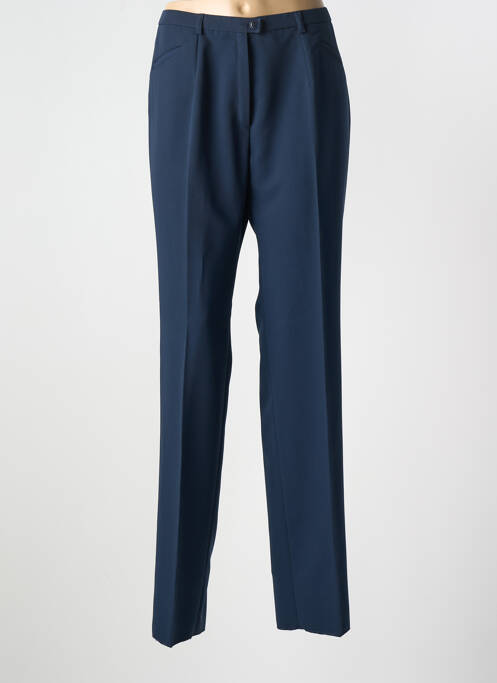 Pantalon droit bleu CHRISTIAN MARRY pour femme