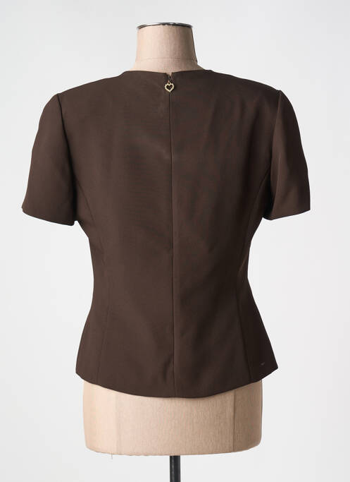 Top marron BRUNELLA pour femme