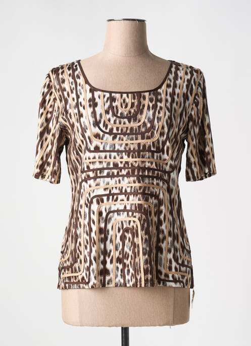 Top marron DOUCEL pour femme