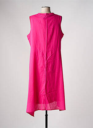 Robe mi-longue sans manche sans manche rose FRANCK ANNA femme