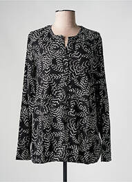 Blouse imprimé fleurs manches longues noir CISO femme