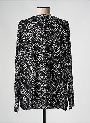 Blouse imprimé fleurs manches longues noir CISO femme