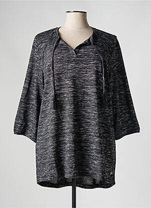Pull stretch manches 3/4 noir NO SECRET femme