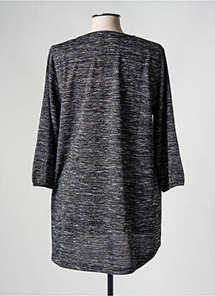Pull tissage chiné manches 3/4 noir NO SECRET femme