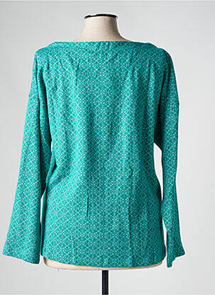 Pull tunique stretch manches longues bleu AGATHE & LOUISE femme