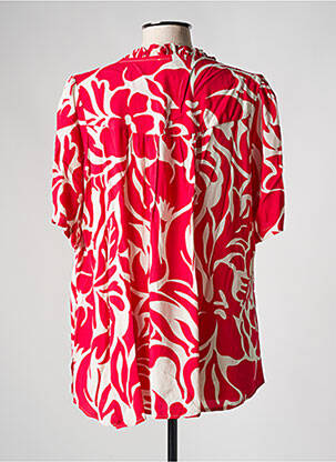 Blouse manches courtes manches courtes rouge JEAN MARC PHILIPPE femme