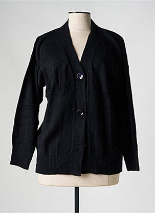 Gilet manches longues noir AGATHE & LOUISE pour femme