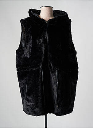 Manteau long noir ZHENZI pour femme