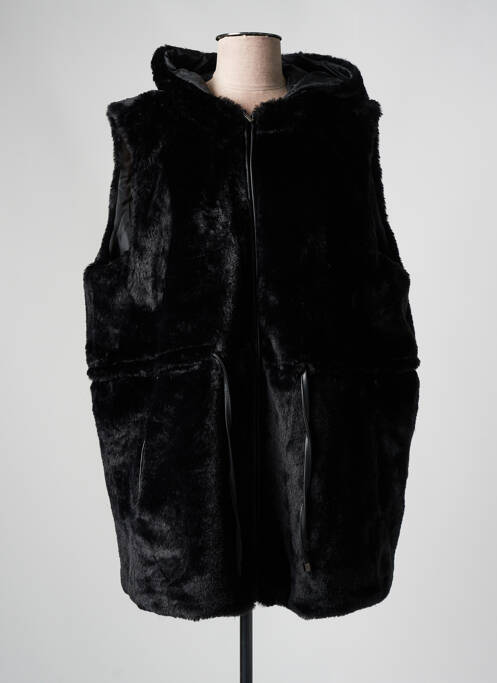 Manteau long noir ZHENZI pour femme