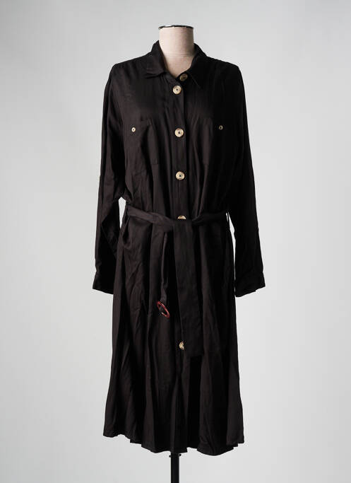 Robe mi-longue noir ZHENZI pour femme