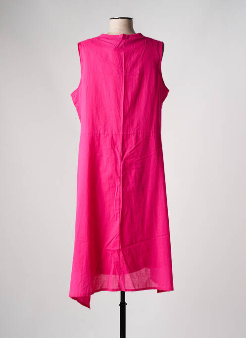 Robe mi-longue rose FRANCK ANNA pour femme
