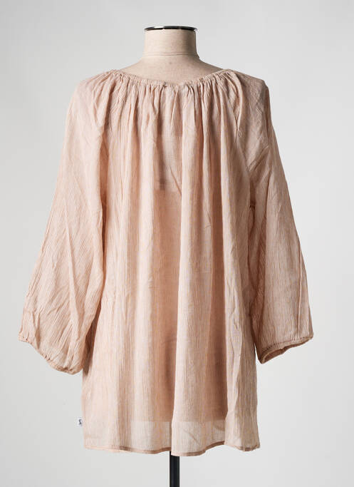 Tunique manches longues beige ZHENZI pour femme