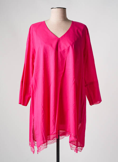 Tunique manches longues rose FRANCK ANNA pour femme