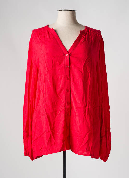 Tunique manches longues rouge YESTA pour femme