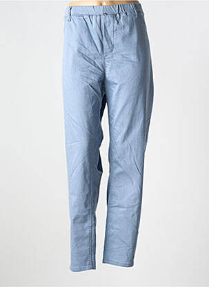 Pantalon 7/8 taille élastique bleu CISO femme
