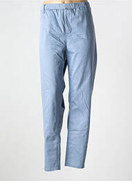 Pantalon 7/8 taille élastique bleu CISO femme