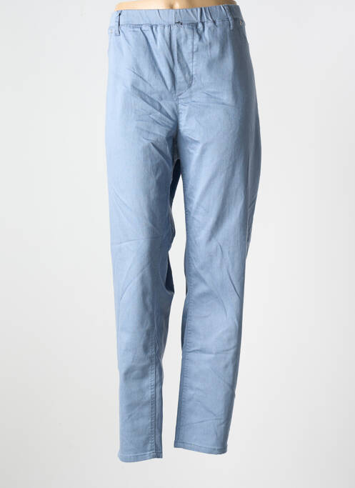 Pantalon 7/8 taille élastique bleu CISO femme