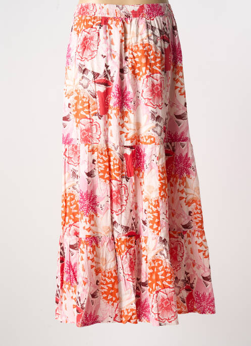 Jupe longue orange AGATHE & LOUISE pour femme