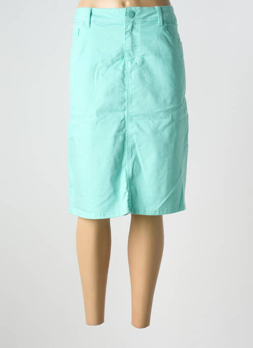 Jupe mi-longue bleu GRIFFON pour femme