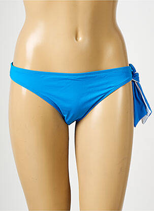 Bas de maillot de bain effet matière satinée culotte bleu AUBADE femme