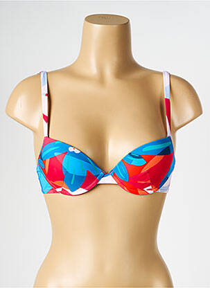 Haut de maillot de bain stretch haut soutien-gorge moulé rouge SIMONE PERELE femme