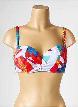 Haut de maillot de bain stretch haut soutien-gorge moulé rouge SIMONE PERELE femme