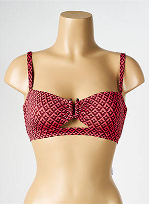 Haut de maillot de bain stretch haut bandeau rouge SIMONE PERELE femme