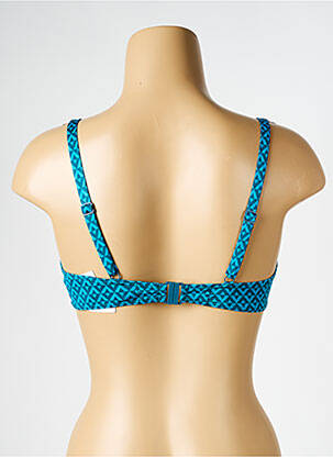 Haut de maillot de bain stretch haut soutien-gorge emboitant bleu SIMONE PERELE femme