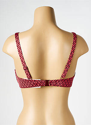Haut de maillot de bain stretch haut soutien-gorge emboitant rouge SIMONE PERELE femme