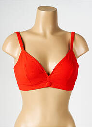 Haut de maillot de bain stretch haut soutien-gorge emboitant orange SIMONE PERELE femme