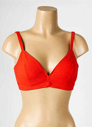 Haut de maillot de bain stretch haut soutien-gorge emboitant orange SIMONE PERELE femme
