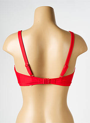 Haut de maillot de bain stretch haut soutien-gorge emboitant rouge SIMONE PERELE femme