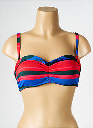 Haut de maillot de bain stretch haut bandeau rouge SIMONE PERELE femme